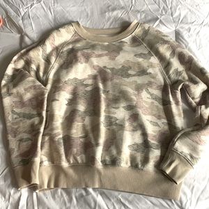 White Camo Crewneck Sweater